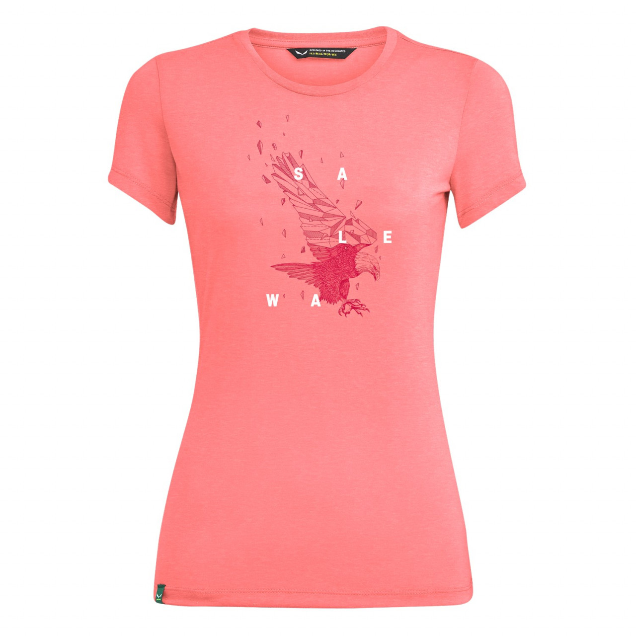 T-Shirts Salewa Eagle Figure Dri-Release® Mulher Rosa 607YGZBQE